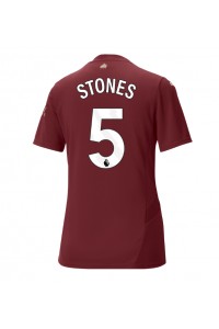 Manchester City John Stones #5 Voetbaltruitje 3e tenue Dames 2024-25 Korte Mouw